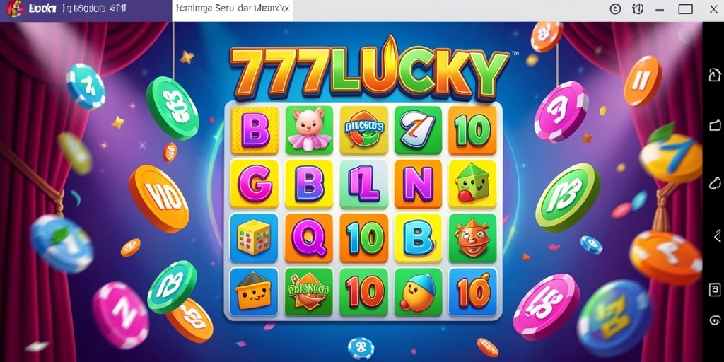 Screenshot gameplay Bingo di 777LUCKY yang seru dan interaktif.