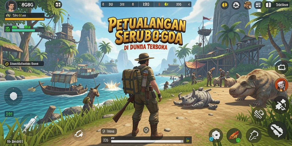 Tangkapan layar <strong>8G8G</strong> menampilkan aksi eksplorasi di dunia terbuka yang menakjubkan.