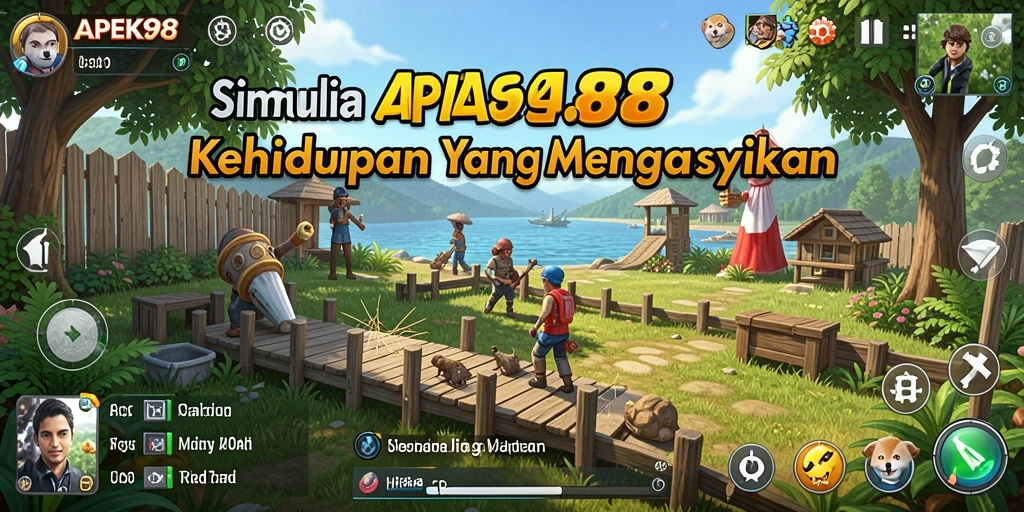 Screenshot APEK88 menampilkan gameplay simulasi kehidupan yang seru.
