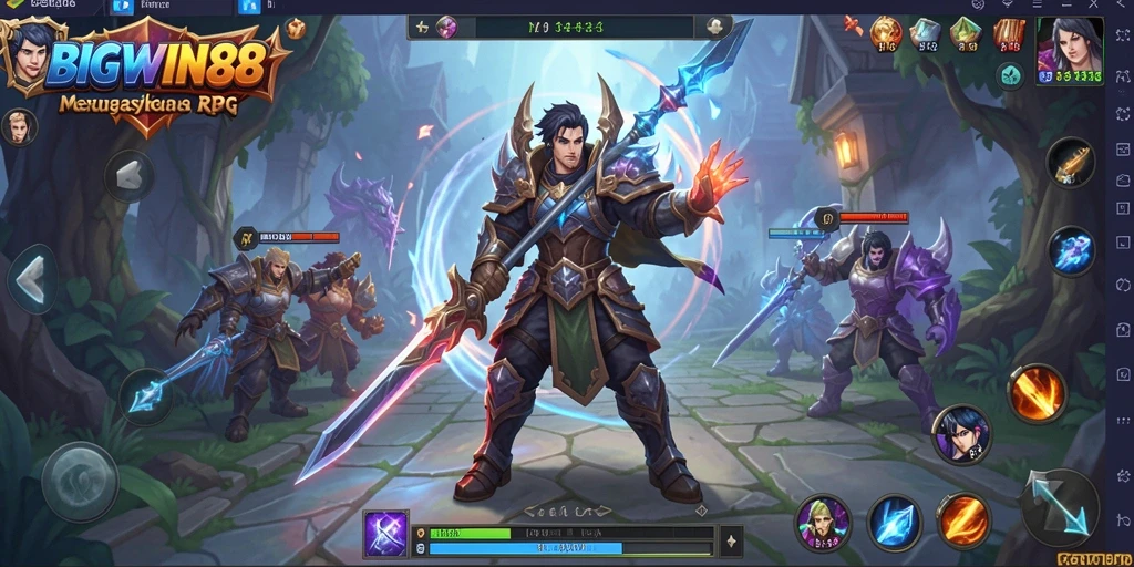 Tampilan gameplay RPG BIGWIN88 yang menarik dan dinamis.