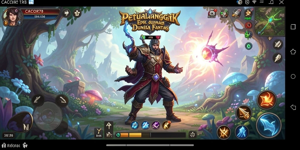 Tampilan gameplay menakjubkan dalam CACOR78, tunjukkan aksi seru dan karakter menarik.