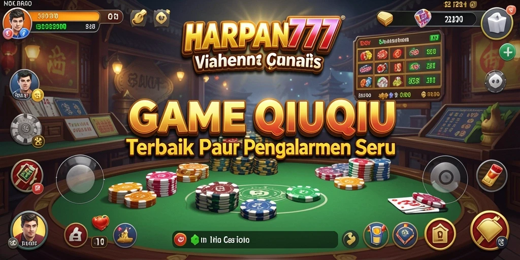 Tampilan gameplay seru dalam HARAPAN777 dengan banyak variasi kartu QiuQiu.