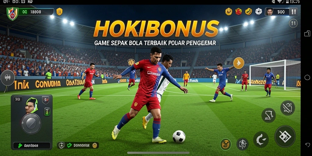 Tampilan menarik dari gameplay sepak bola HOKIBONUS.