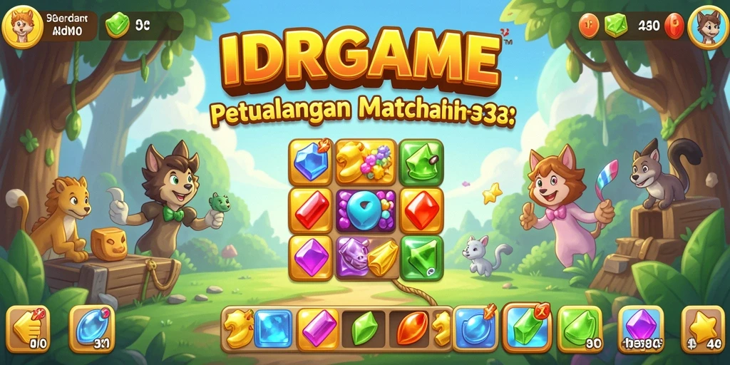 Tampilan dinamis dalam gameplay IDRGAME yang seru dan menarik.