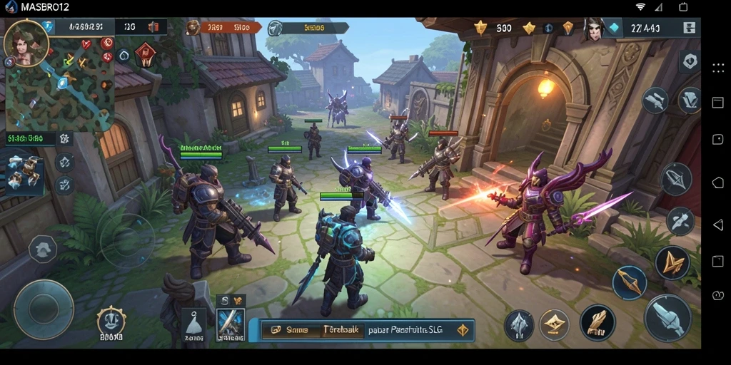 Tampilan gameplay seru dan strategis dalam MASBRO12.