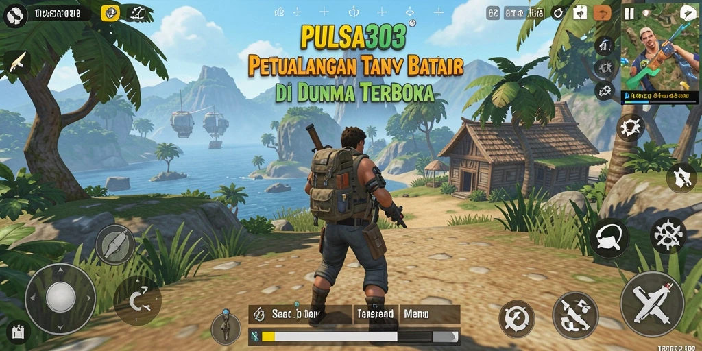 Tangkapan layar gameplay PULSA303 menampilkan dunia terbuka yang menakjubkan.