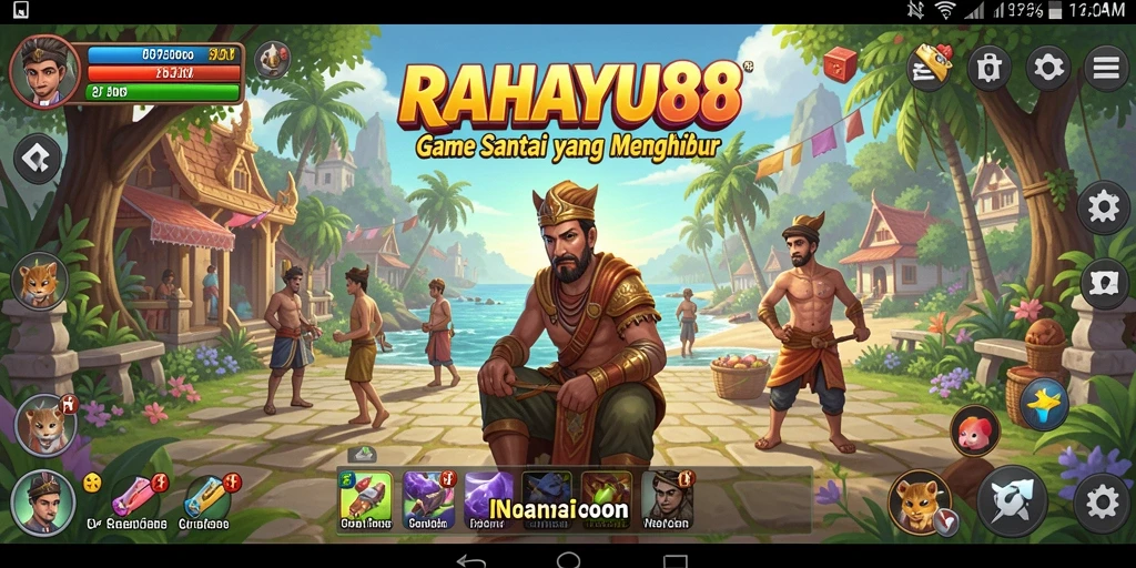 Tampilan screenshot RAHAYU88 memperlihatkan gameplay yang seru dan santai.