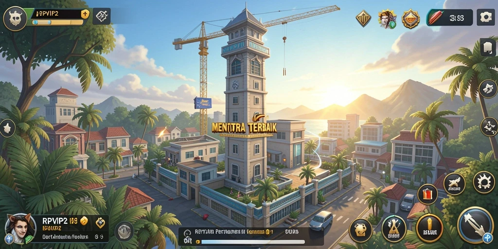 Tampilan gameplay seru dalam RPVIP2 Tower Defense.