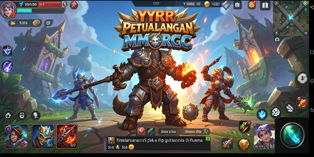 Tampilan gameplay <strong>YYRR</strong> yang epik dan menarik dalam petualangan MMORPG.